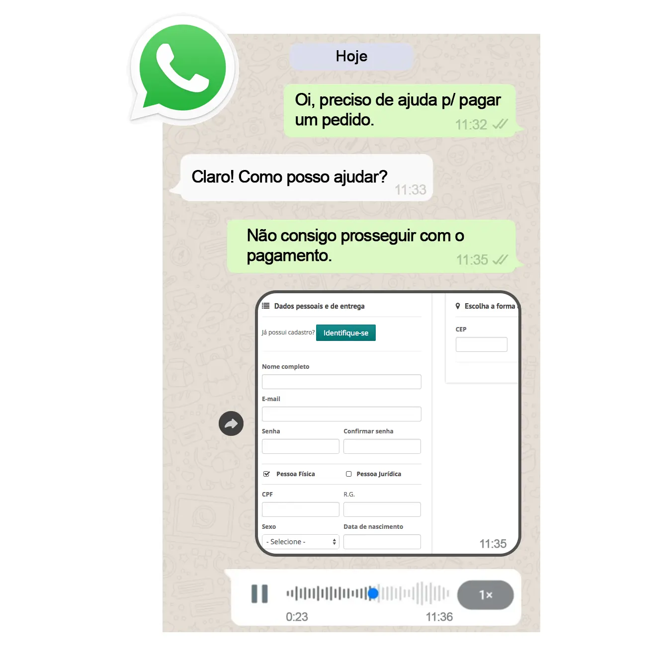 Plataforma de Atendimento para WhatsApp WhatsApp Fotos, Vídeos e Audio Rápidos e Sem Perda