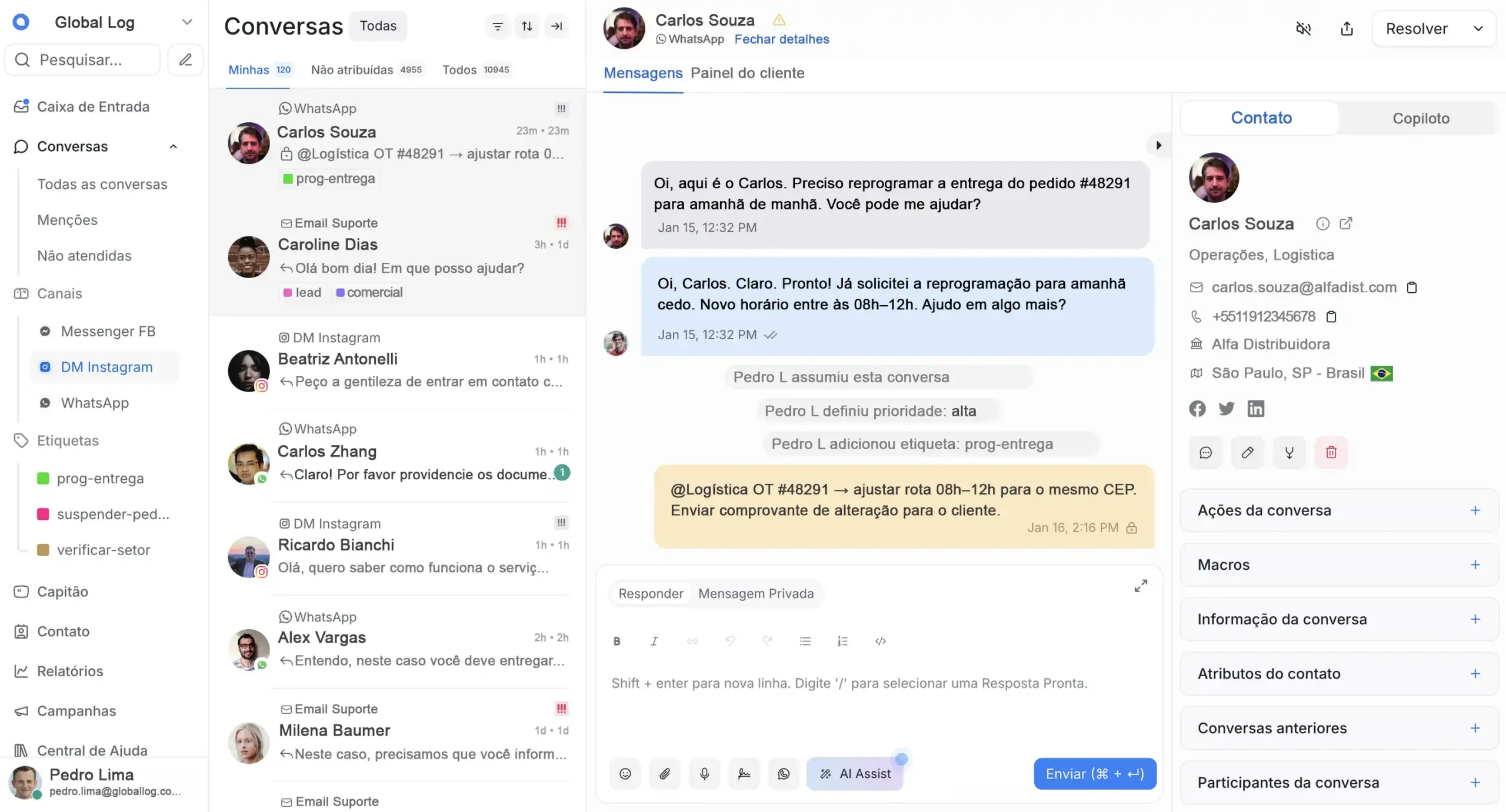 Plataforma de Atendimento para WhatsApp Plataforma de Atendimento para WhatsApp - Chatwoot