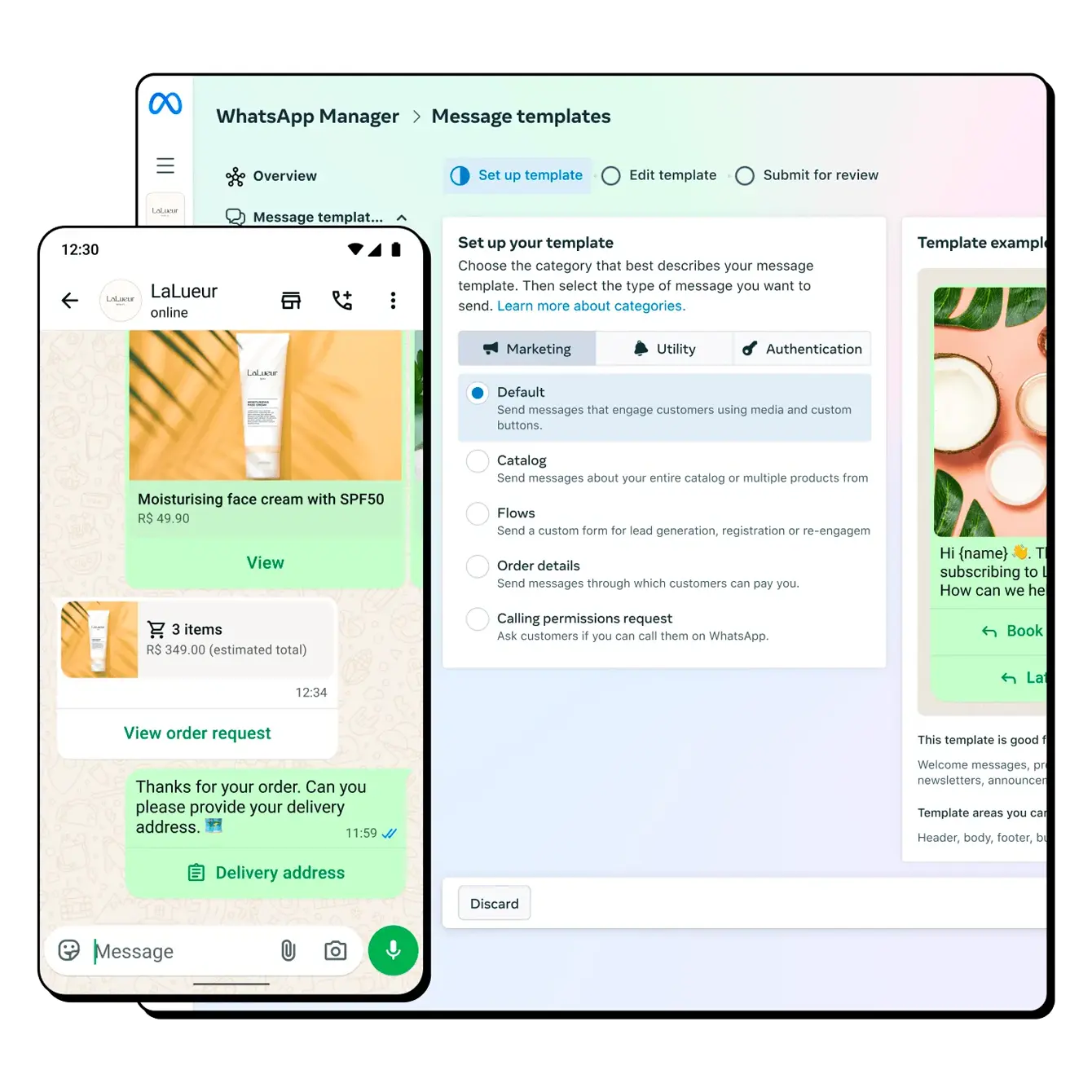 Plataforma de Atendimento para WhatsApp Templates Oficiais direto pelo Meta